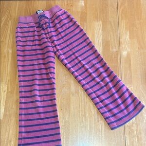 Mini Boden Pink and Navy Striped Girl's pants